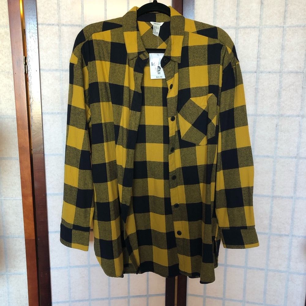 Yellow plaid shirt